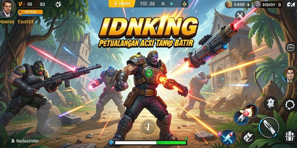 Tangkapan layar menampilkan aksi mendebarkan dalam IDRKING.