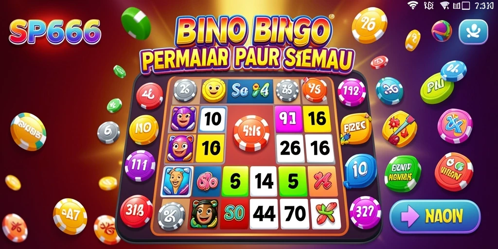 Tampilan gameplay Bingo yang interaktif dan seru.
