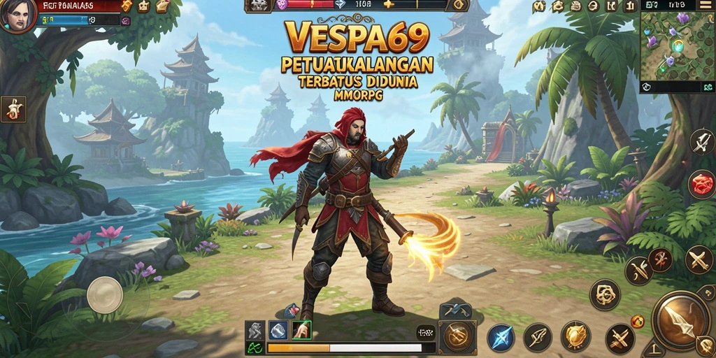 Tampilan gameplay VESPA69 yang menakjubkan dalam aksi MMORPG.