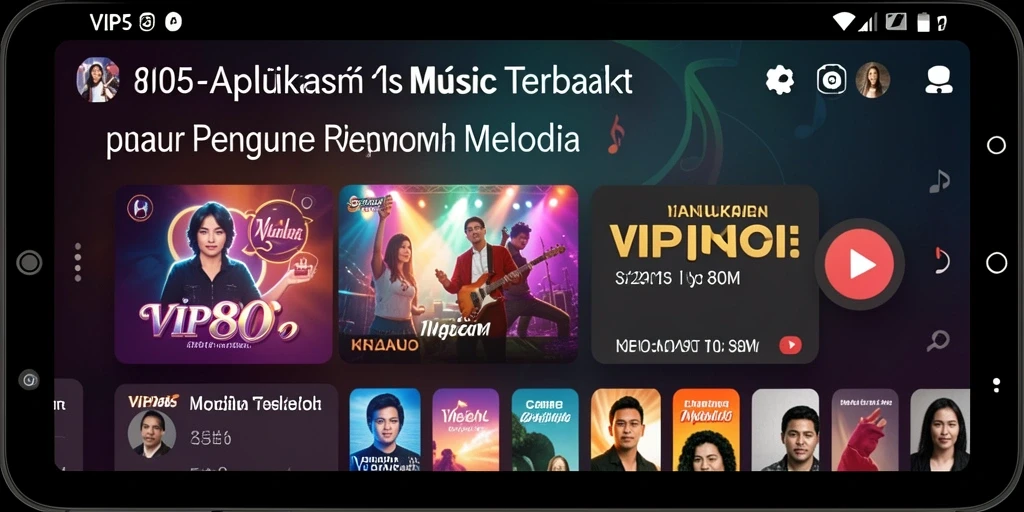 Tampilan gameplay VIP805 yang menyenangkan dengan lagu-lagu interaktif.