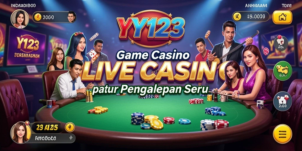 Tampilan gameplay menarik dari YY123 saat permainan Live Casino berlangsung.